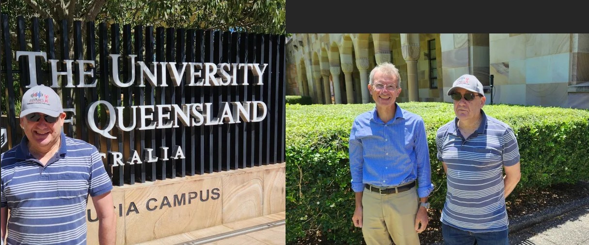 Prof Adrian, Paul (photographer) and Bob at UQ