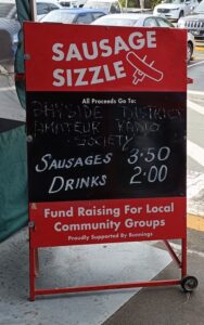 Bunnings fundraiser placard