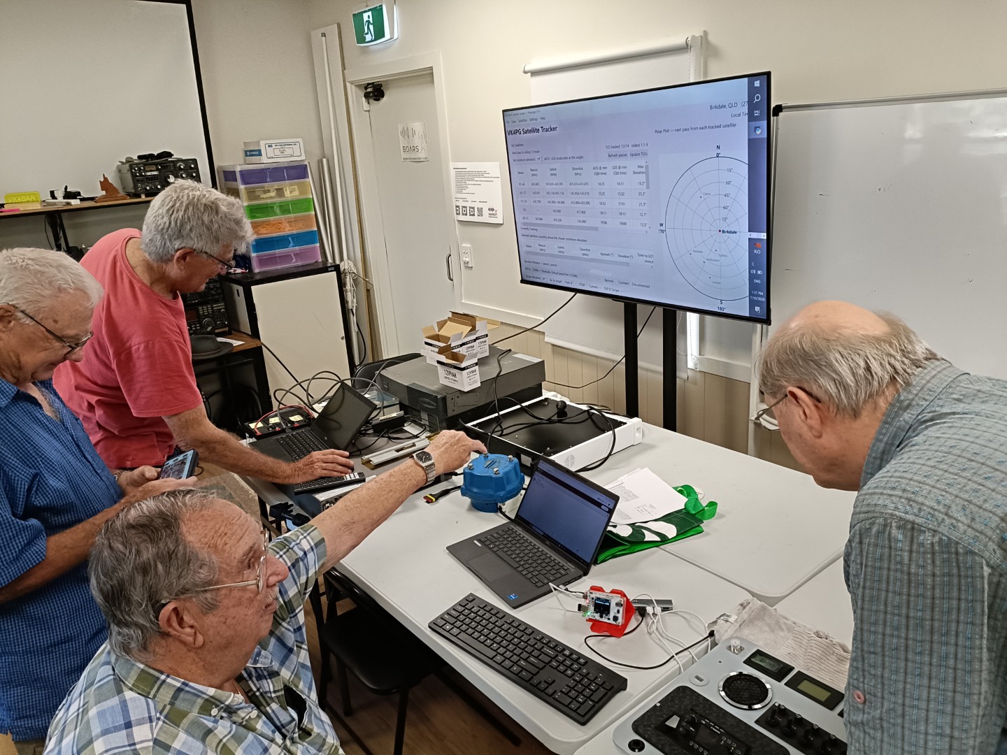 John looking at Graham's Go-Box