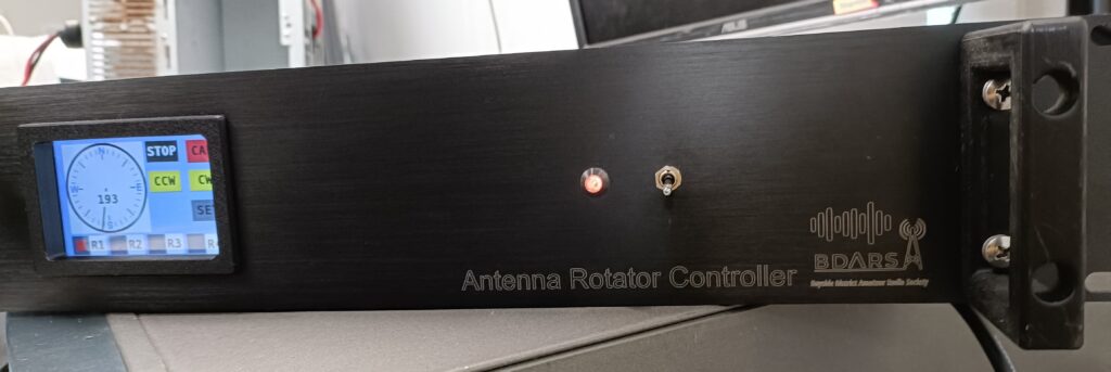 The 19" Rotator controller build by David